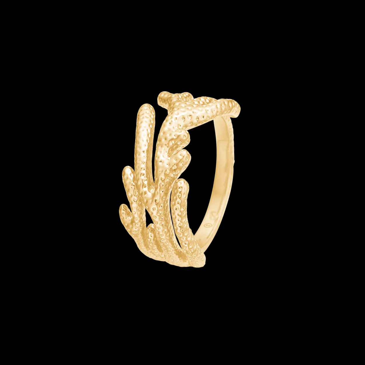 STUDIO Z REEF ECCENSE SØLV FORGYLDT RING - 7240921