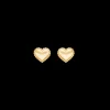 STUDIO Z SØLV FORGYLDT SMALL HEART ØRERINGE - 7210375