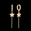 STUDIO Z STARFISH LUSTRE SØLV FORGYLDT ØRERINGE MED SØSTJERNE - 7210903