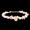 STUDIO Z URCHIN ELEGANGE SØLV FORGYLDT ARMBÅND MED KUNZIT - 7256892