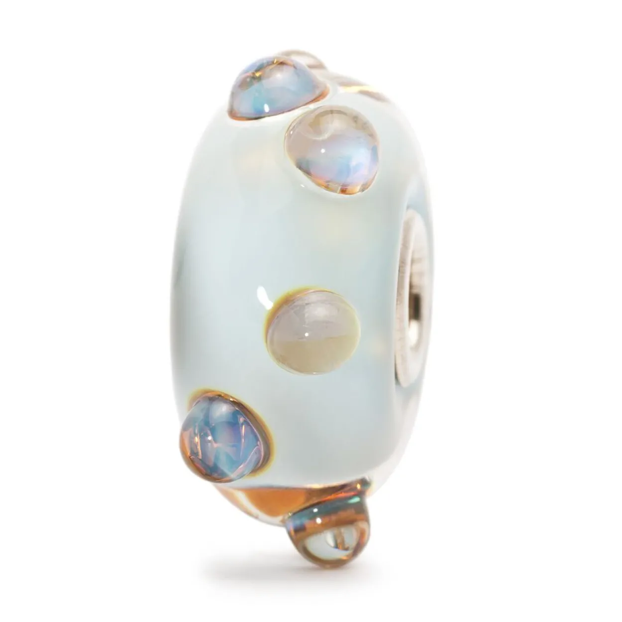 TROLLBEADS BLÅ MÅNESTEN GLAS KUGLE - TGLBE-10140