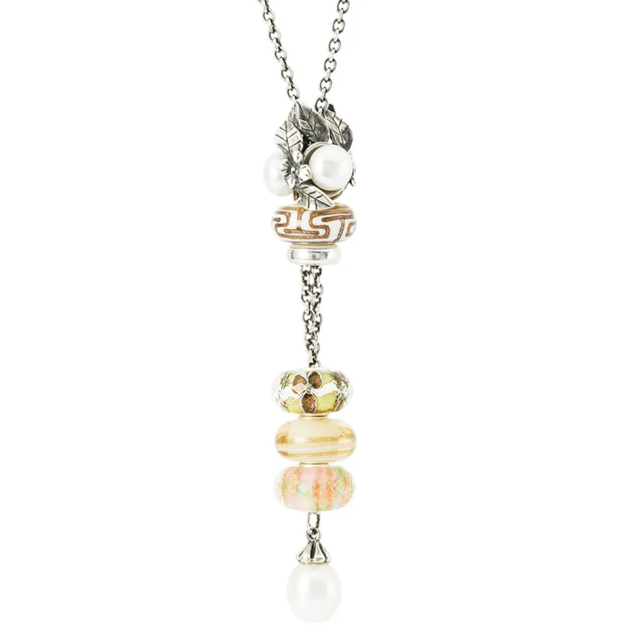 TROLLBEADS 'BLOMSTERBED' GLAS KUGLE - TGLBE-30082