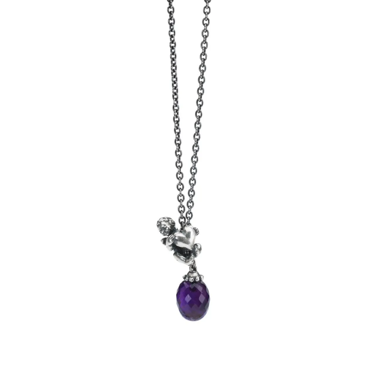 TROLLBEADS FANTASIKÆDE MED AMETYST 90CM - TAGFA-00030