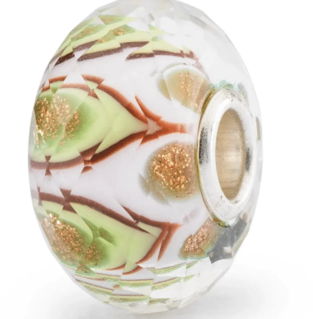 TROLLBEADS GRØN SYMFONI GLASKUGLE - TGLBE-30103