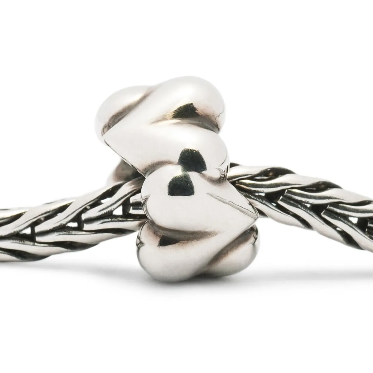 TROLLBEADS 'ORGANISKE HJERTER' SØLV KUGLE - TAGBE-20031