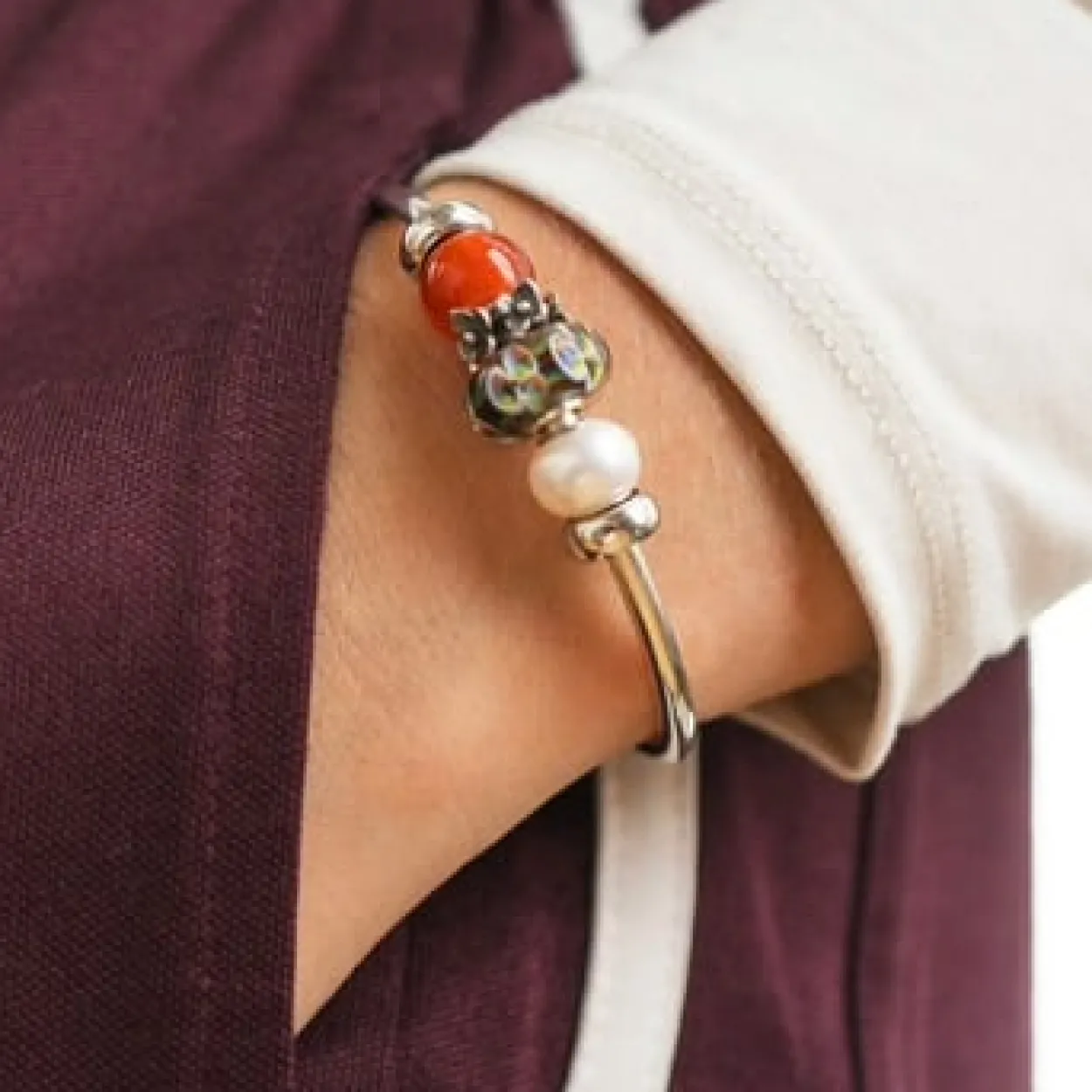 TROLLBEADS REGNBUEBLOMST GLASKUGLE - TGLBE-20440