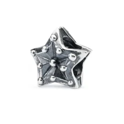 TROLLBEADS 'STJERNE AF RO' SØLV KUGLE MED AMETYST - TAGBE-00221