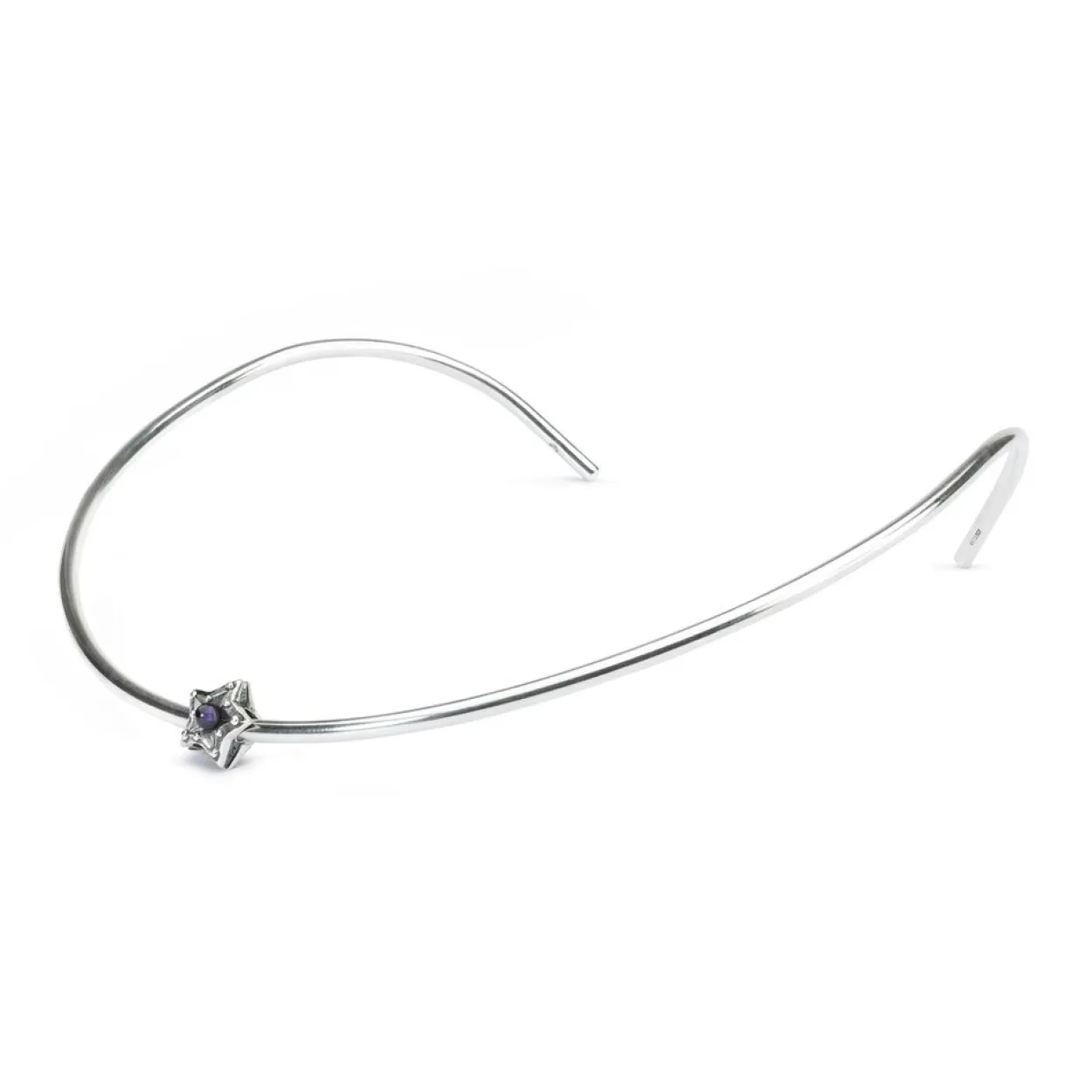 TROLLBEADS 'STJERNE AF RO' SØLV KUGLE MED AMETYST - TAGBE-00221