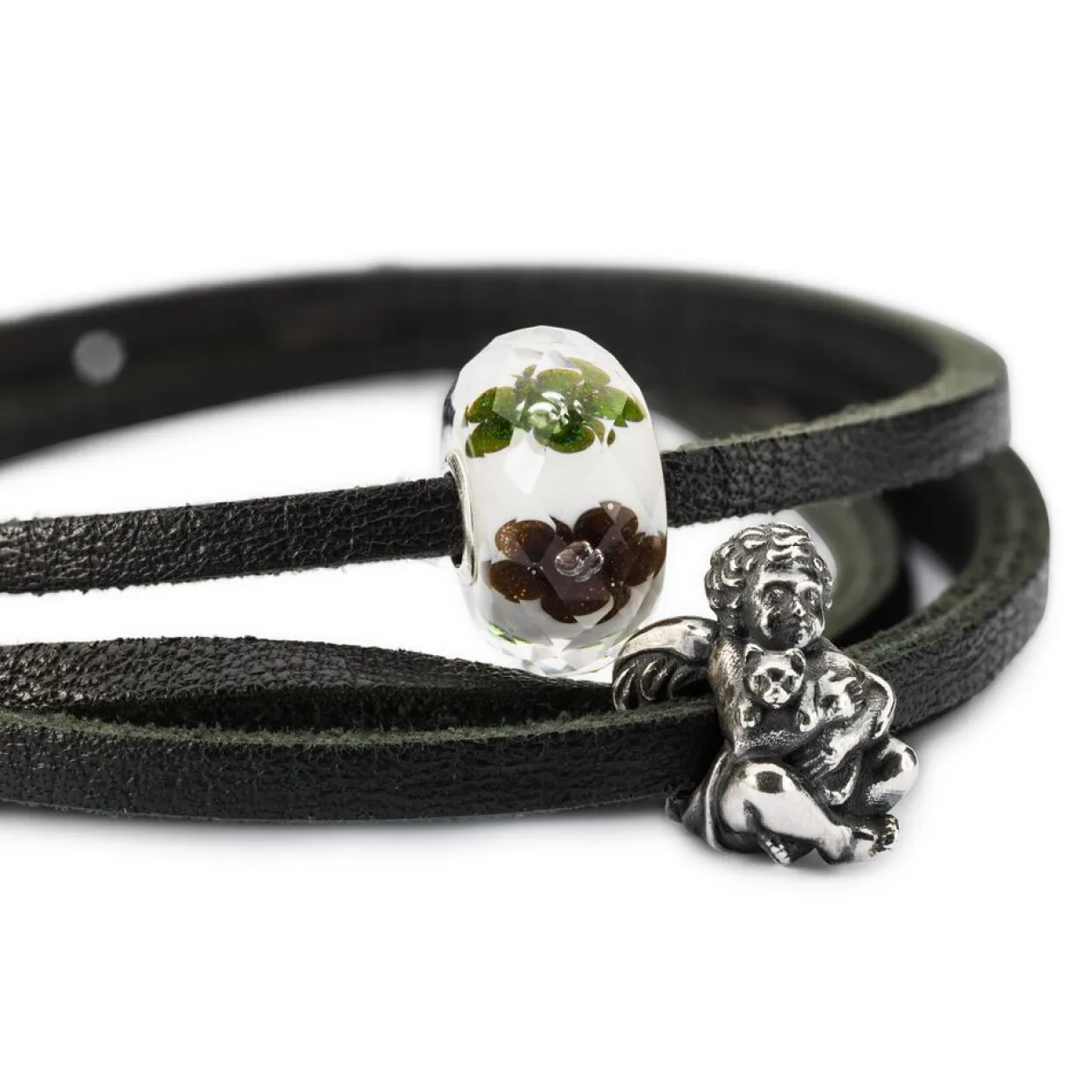 TROLLBEADS 'VINTERBLOMST' GLAS LED - TGLBE-30075